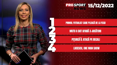 ProSport NEWS | Scandal național: Victor Pițurcă, atac dur la adresa lui Gigi Becali! Cele mai importante știri ale zilei | VIDEO