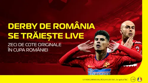 FCSB e decimată la derby și tu poți profita la pariuri! Joacă LIVE ca să prinzi cotele alea mari