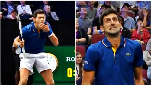 Novak Djokovic, lovit de karma. 