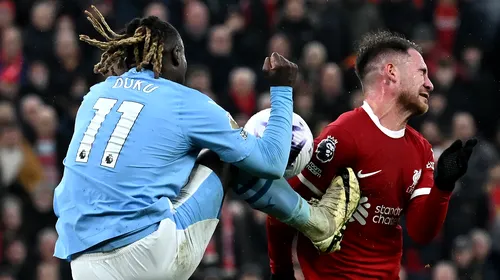 Scandalul uriaș al începutului de an în Premier League! Liverpool a cerut lovitură de la 11 metri în prelungirile derby-ului cu Manchester City, iar Cristi Balaj a tras concluzia: „Este indiscutabil!” EXCLUSIV