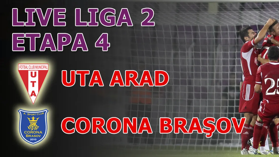 UTA Arad - Corona 0-1!** Brașovenii câștigă 