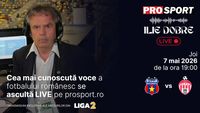 Ilie Dobre comentează LIVE pe ProSport.ro meciul Steaua – Sepsi Sf. Gheorghe, joi, 7 mai 2026, de la ora 19:00