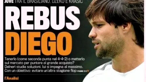 Dilema Diego pentru Juve! Îl păstrează sau îl vinde pentru Edin Dzeko și Milos Krasic?