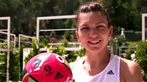 VIDEO | Halep susține România la Euro! Simona a jonglat cu mingea de fotbal înaintea meciului cu Franța