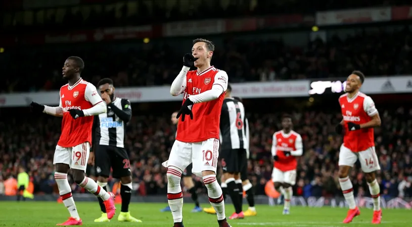 Ozil a marcat după aproape un an în Premier League! Arsenal a făcut spectacol cu Newcastle și rămâne neînvinsă în 2020