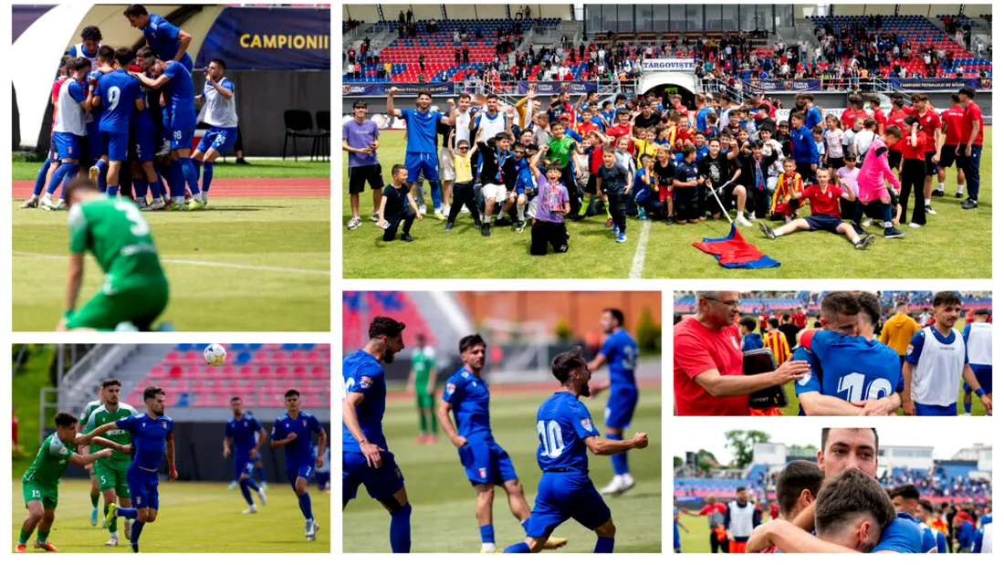 Sărbătoare ca la promovare la Târgoviște! Chindia a suferit teribil pentru menținerea în Liga 2, iar la final a răsunat “We are the champions” din boxele stadionului