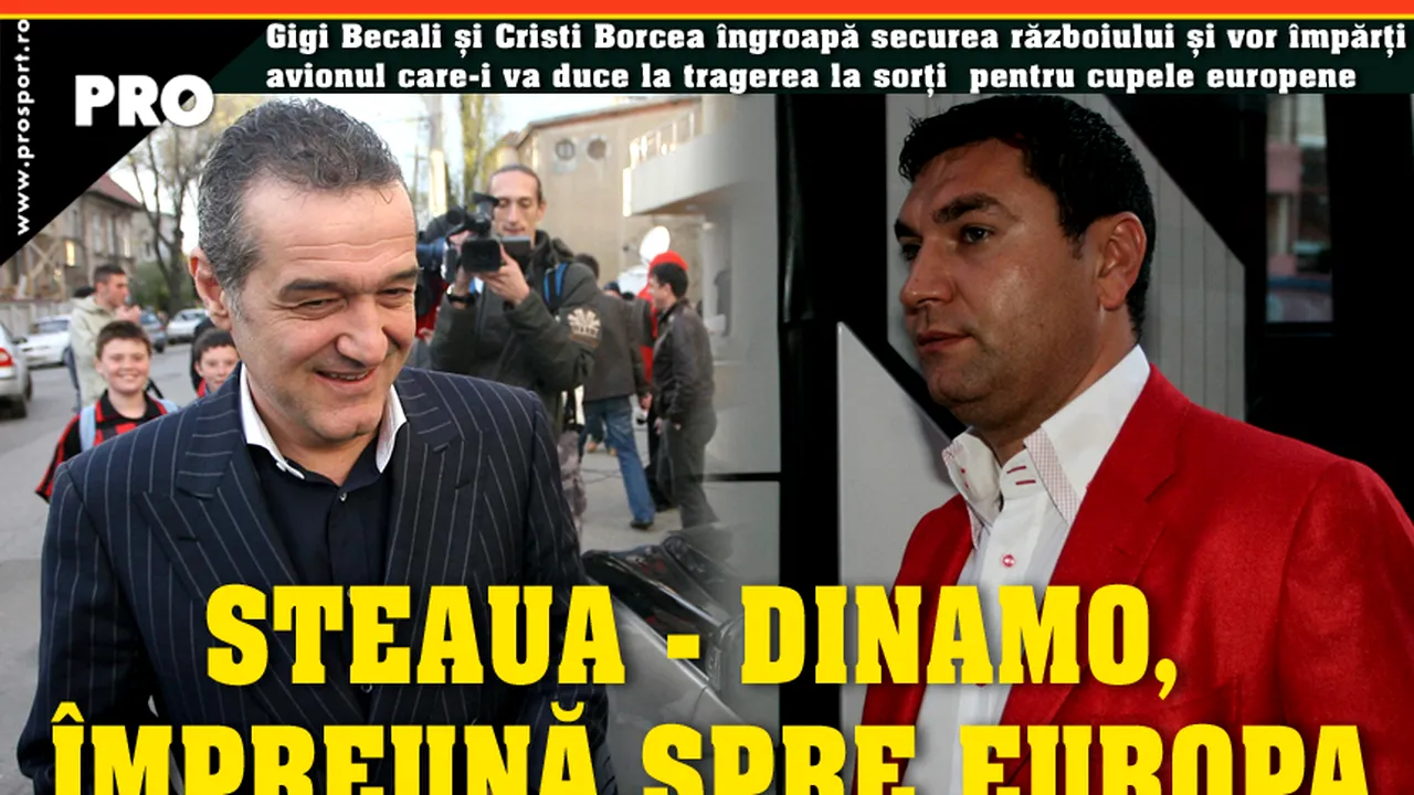 Steaua și Dinamo zboară împreună spre Europa!