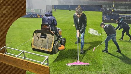Reportaj savuros din balta de la Clinceni. Cum a fost pusă la cale operațiunea „tractorașul și băncuța” la meciul dintre Unirea Slobozia și Dinamo: „Nu mi-ai arătat cum să fac! Dacă nu a mai plouat...”. EXCLUSIV