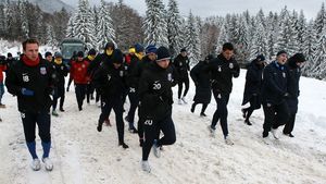 Și-au dat sufletul prin nămeții din Poiană, dar își iubesc antrenorul!** Ilie Stan, salvat de "spartanul" Pițurcă