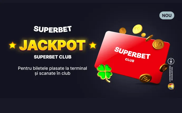 Activează-ți cardul Superbet Club, plasează un bilet la terminal și… jackpot!