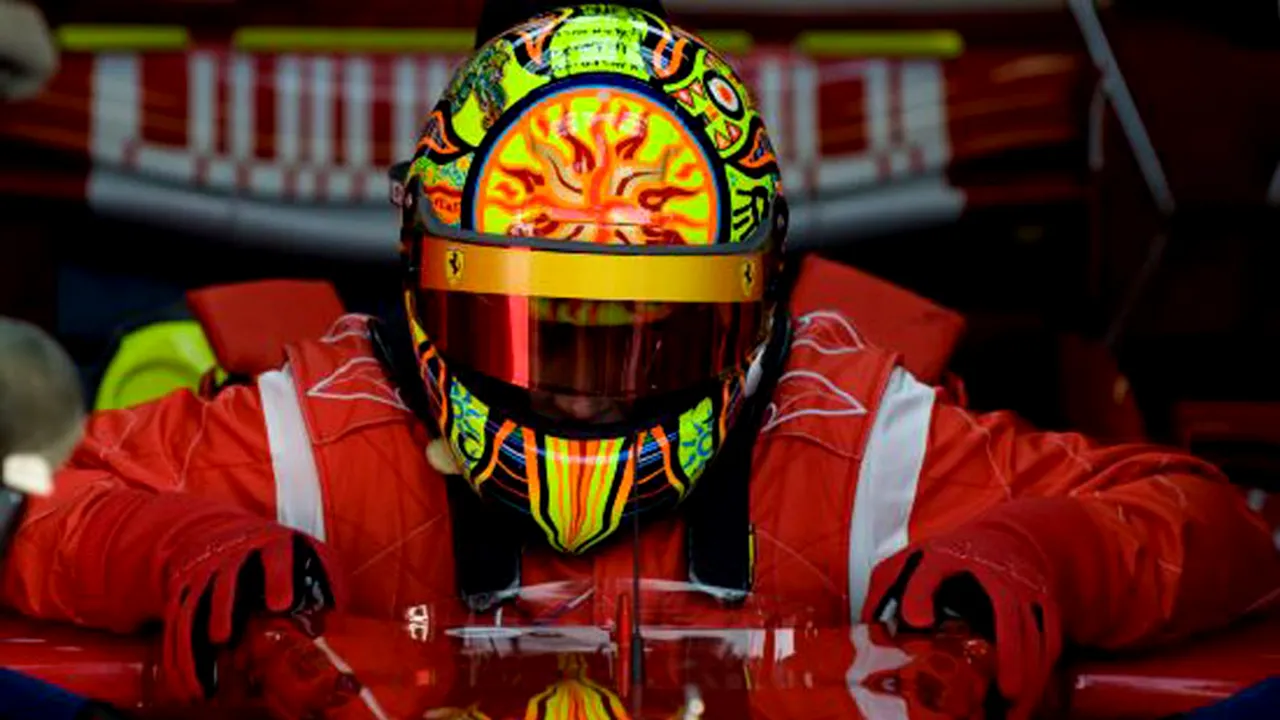 FOTOGRAFIA ZILEI / Rossi se simte bine în Ferrari