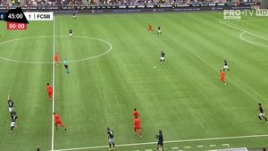 Gafă după gafă pe grafica TV din Norvegia! Ce a apărut pe ecranele milioanelor de spectatori care urmăresc în direct Viking - FCSB, după ce Edjouma a deschis scorul