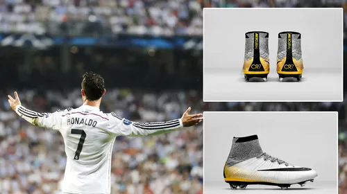FOTO IMPRESIONANT | Ghetele comemorative purtate de Ronaldo la stabilirea recordului de goluri pentru Real Madrid!