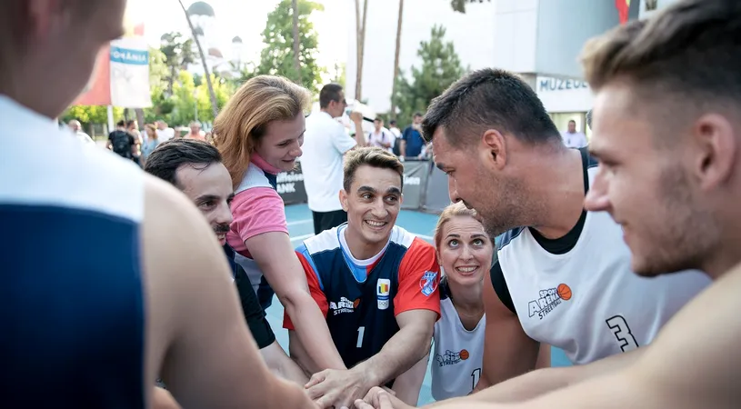 De bun venit în familia olimpică. Sportivii de legendă ai României s-au întrecut pe terenul de baschet 3x3