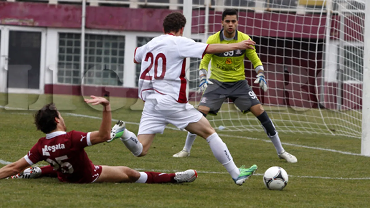  VIDEO - Rapid, Teatru de Comedie. Giuleștenii au început repriza a doua a amicalului cu FC Voluntari fără portar