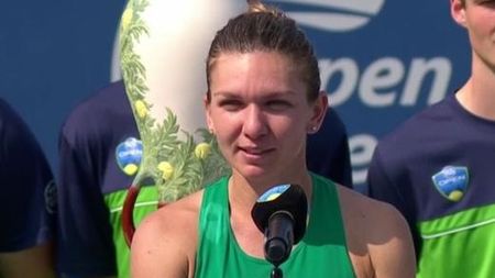 Prima reacție a Simonei: "E a treia oară când sunt în această poziție, dar iubesc acest turneu". Cum și-a încheiat discursul: "Am și un mesaj pentru staff-ul meu"