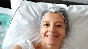 Ana-Maria Brânză, fotografie de pe patul de spital, după operație! „Genunchiul meu drept n-a mai vrut să colaboreze”. Cum a primit spadasina compot de acasă