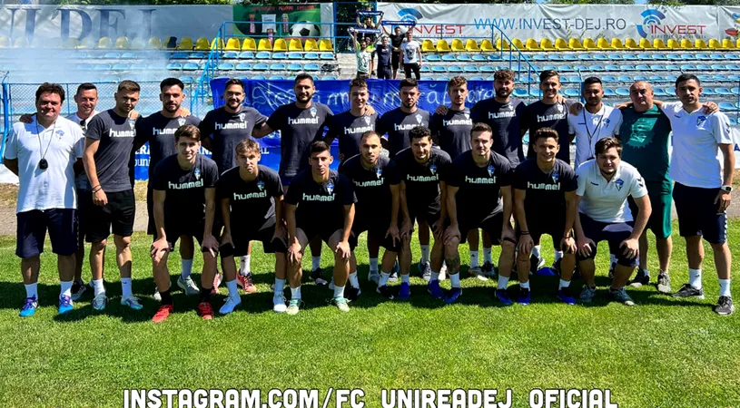 Unirea Dej a început pregătirea noului sezon de Liga 2 într-un efectiv redus: Dragoș Militaru a avut la dispoziție doar 16 jucători. Campioana și încă o echipă din Liga 1, printre adversarii din amicale