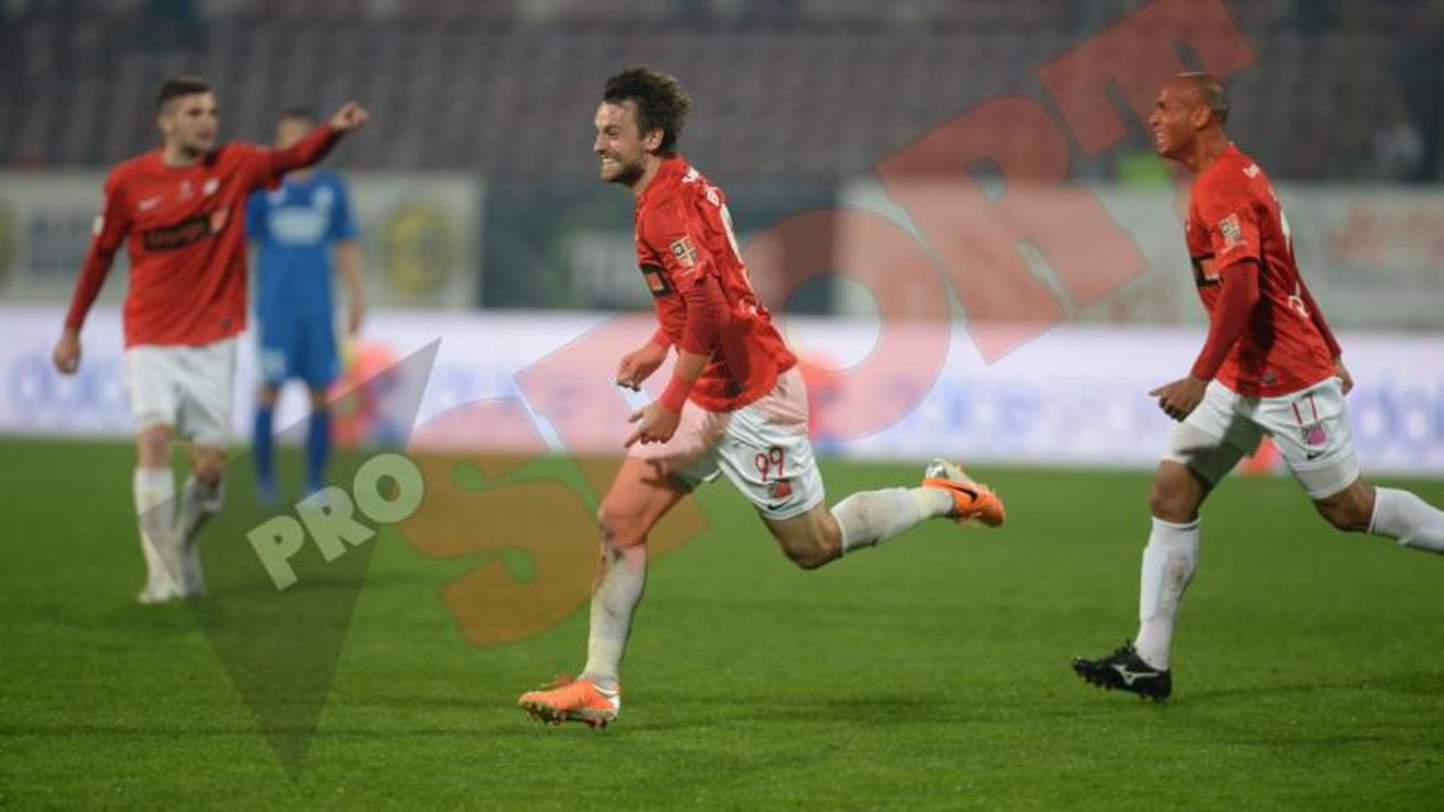 Bilinski, după "dubla" din Dinamo - Pandurii 2-3: "Nu pot fi fericit. Trebuie să învingem Steaua"