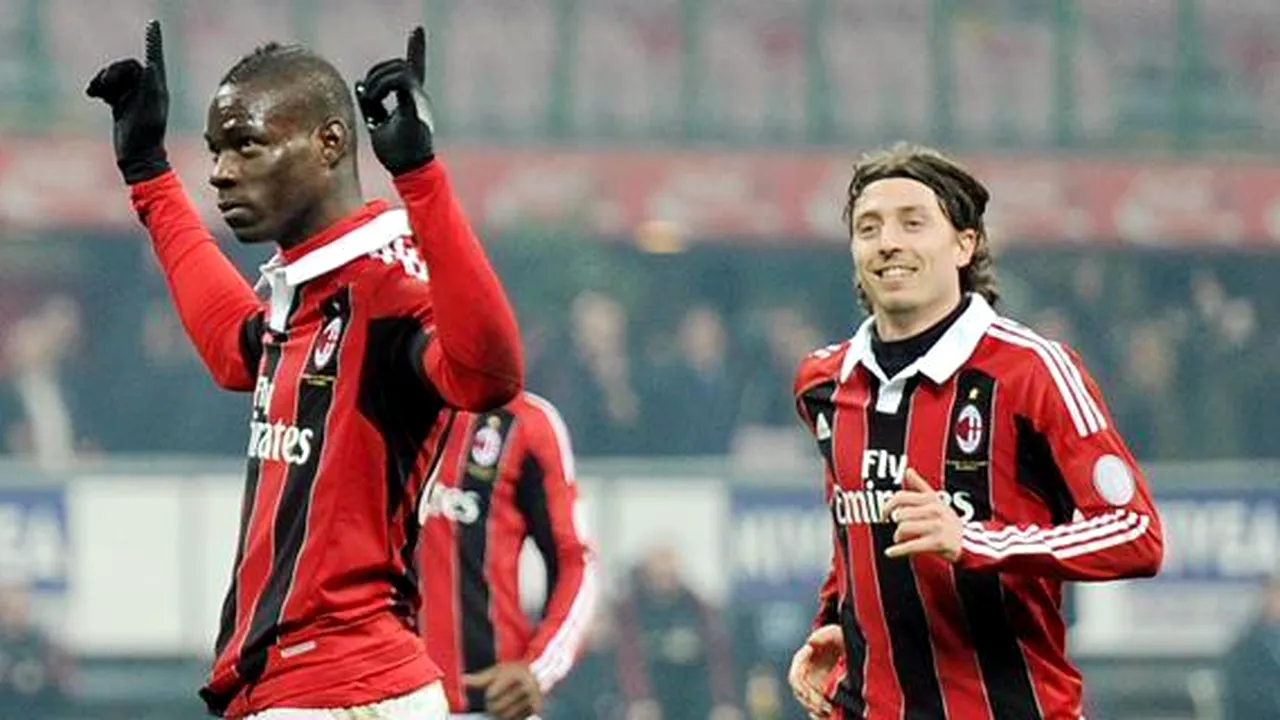 Milan îi suflă în ceafă lui Napoli!** SuperMario, la golul cinci pentru 