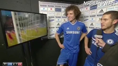 Mourinho, inconfundabil! VIDEO: Ce surpriză au avut David Luiz și Hazard după victoria cu Liverpool
