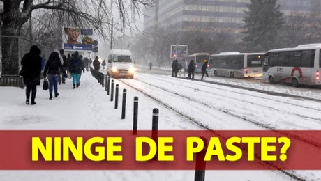S-a întors IARNA în România. Ninge de 1 mai și de Paște în București, potrivit meteorologilor Accuweather?