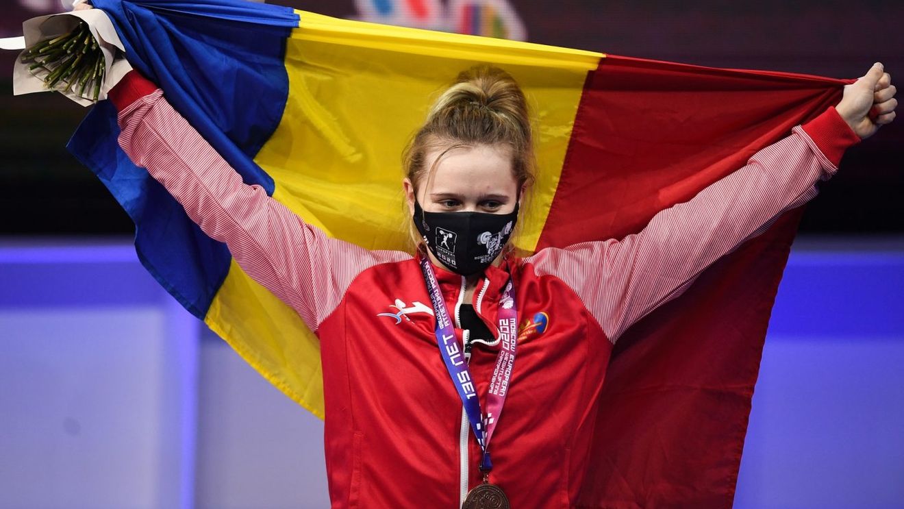 Raluca Olaru, ce performanță! Românca a luat o medalie de aur și una de bronz la Campionatele Europene de haltere