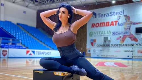 Cea mai sexy antrenoare de handbal din România a fost amendată de Federație pentru „comportament nesportiv grosolan”! Cu ce sumă a fost sancționată | GALERIE FOTO