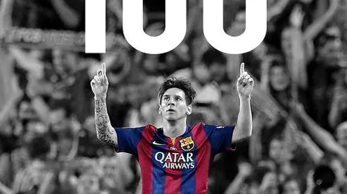 #Messi100 | Superstarul Barcelonei joacă împotriva Romei meciul 100 în Liga Campionilor. Cifrele incredibile ale argentinianului
