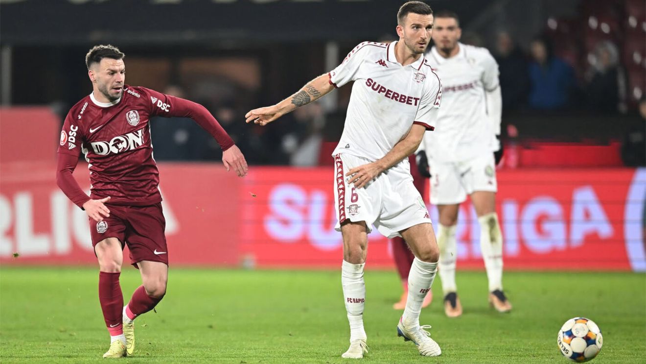 CFR Cluj - Rapid București 3-0, în etapa 17 din Superliga. Pancu a dat de pământ cu echipa lui de suflet