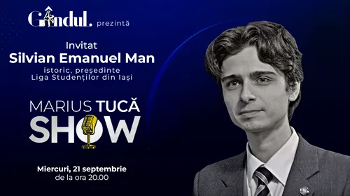 Marius Tucă Show începe miercuri, 21 septembrie, de la ora 20.00, live pe gândul.ro