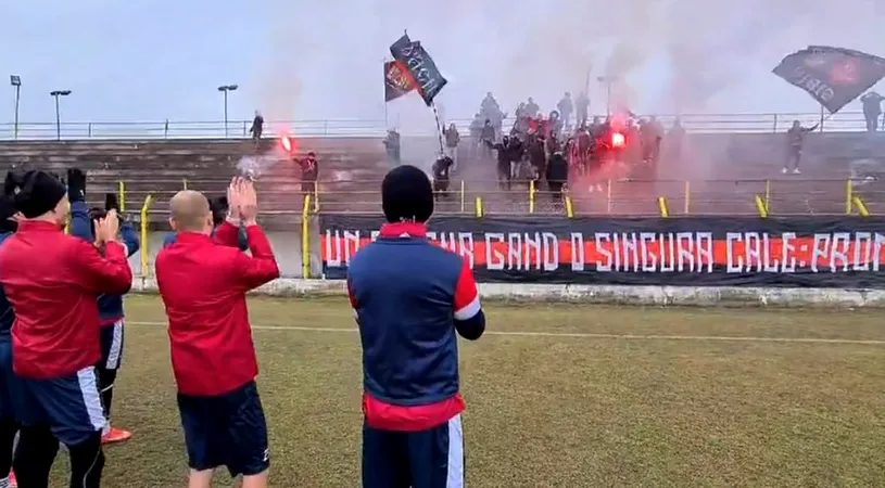 Jucătorii de la FC Hermannstadt, încurajați de suporteri la ultimul antrenament înainte de primul meci oficial din 2022. Marius Măldărășanu, despre gestul fanilor și așteptările de la partida cu Dunărea Călărași