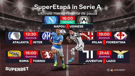 ADVERTORIAL | SuperEtapă în Serie A! Oferta Superbet pentru ultimele meciuri din 2022