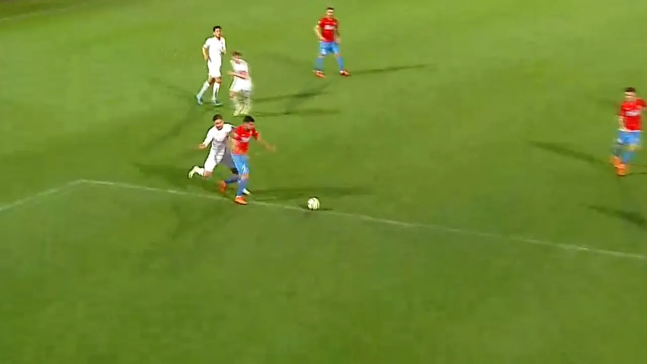 VIDEO | FCSB a punctat la Giurgiu dintr-un penalty acordat cu multă ușurință de Marius Avram