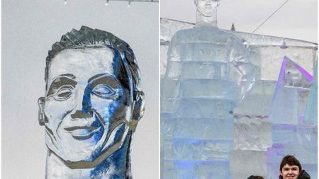 Blestemul statuii lui Cristiano Ronaldo! O nouă "operă" ce ar trebui să-l înfățișeze pe starul portughez, dar care nu are legătură cu realitatea FOTO