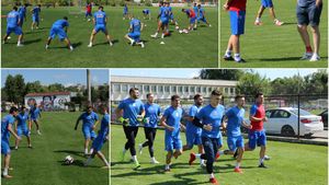 Daniel Oprița și Iulian Miu au condus primul antrenament la Steaua | GALERIE FOTO&VIDEO