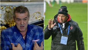 Becali și Miriuță, un nou dialog savuros în direct! "Vreau Dinamo în play-off. Gata!" Motivul pentru care s-a răzgândit. Patronul FCSB a încercat să-i facă echipa lui Dinamo pentru derby: "Hai, te rog, bagă-l pe el!"