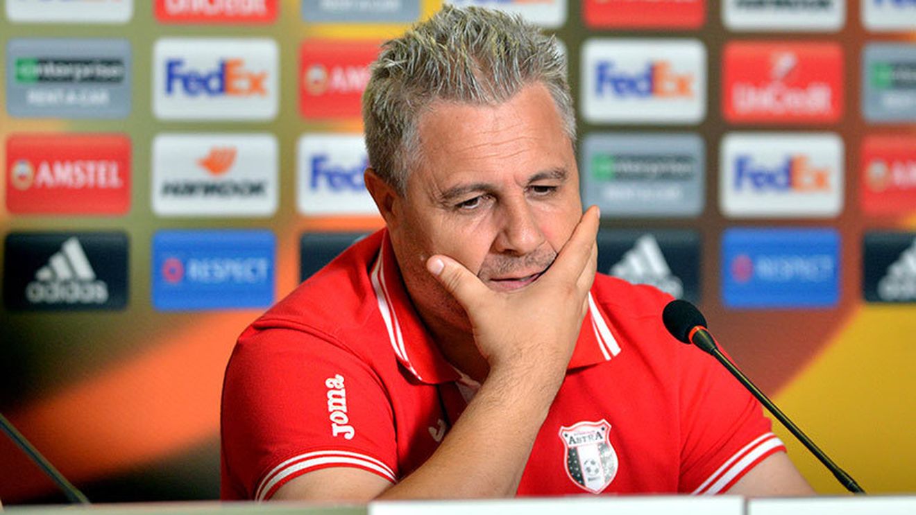 "Se ne bată Dinamo cum vor ei și cât vor ei! Le spun și echipa... Chiar nu mă interesează!" Șumudică și Astra mizează doar pe Europa League