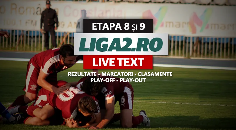 E sărbătoare în Giulești. Rapid trece de FC Clinceni cu 3-1 și promovează matematic pe teren în Liga 1.** Gaz Metan, UTA și Chindia dau batălia finală în ultima etapă