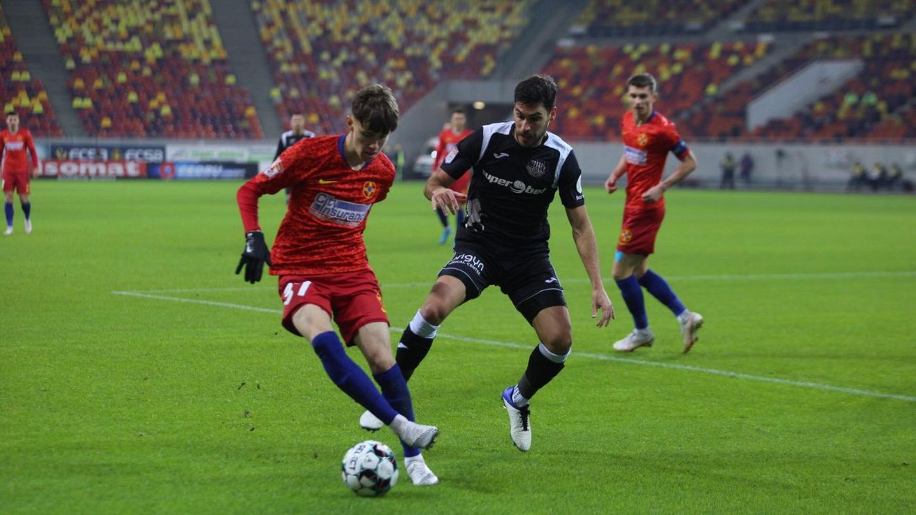 Octavian Popescu, moment de geniu chiar sub ochii lui Mirel Rădoi! Florin Tănase îl egalează pe Dennis Man în topul golgheterilor | FOTO & VIDEO