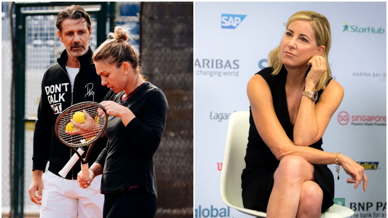 După ce a apărat-o pe Simona Halep în cazul de dopaj, Chris Evert l-a pus la colț pe Patrick Mouratoglou: „Wow! E ceva negativ!