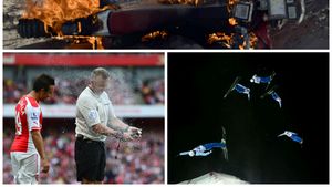 FOTO | 14 pentru 2014: Cele mai tari momente din sportul mondial surprinse de aparatele foto în acest an