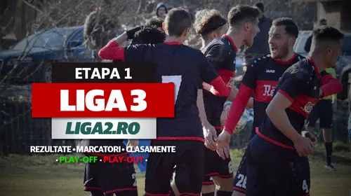 Liga 3, start în play-off și play-out | Foresta a umilit Bucovina, Oțelul s-a impus la limită cu Aerostar. CSM Reșița a scăpat de complexul Pandurii, CS Hunedoara a pornit ca din tun!