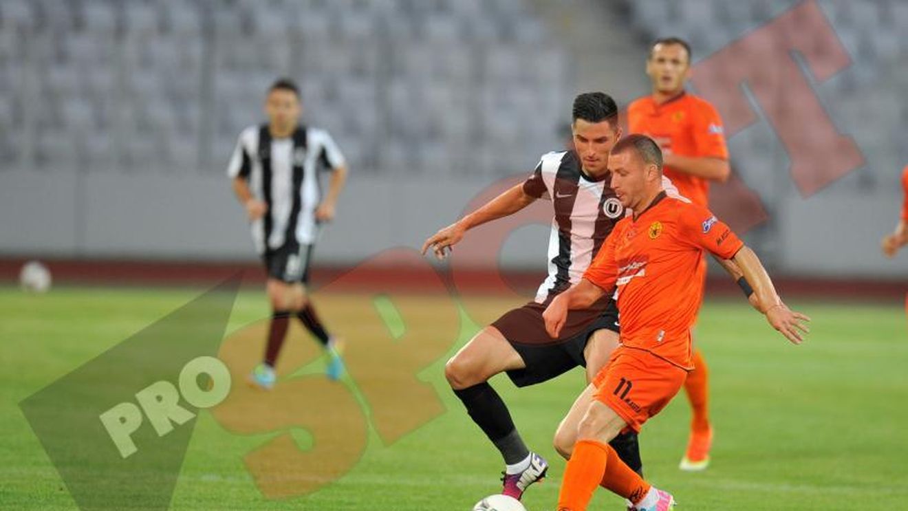 Primul punct pentru 'șepcile roșii'! U Cluj - Ceahlăul 1-1
