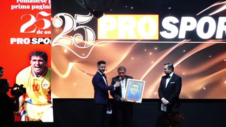 Gică Hagi, copleșit de emoții la Gala ProSport 25: „Îi sunt dator fotbalului toată viața!” | VIDEO