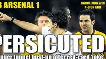 Van Persie, despre eliminarea din meciul cu Barcelona:** "O glumă proastă"