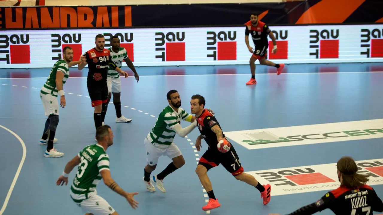 Dinamo București - Sporting Lisabona 25-27 în grupele European Handball League. Gruparea din Ștefan cel Mare a suferit prima înfrângere în cupele europene după 12 meciuri în care a fost invincibilă