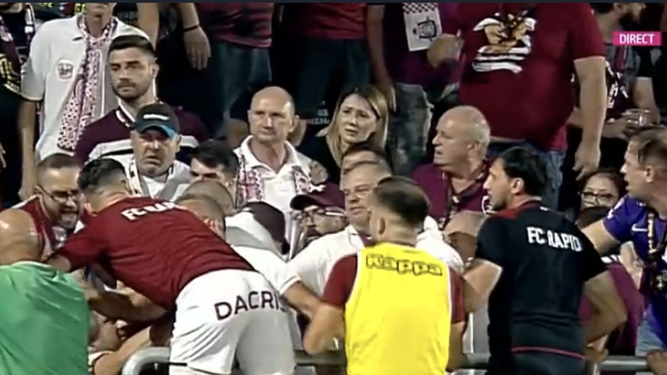 Adevăratul motiv de la care a plecat bătaia dintre suporterii Rapidului, în derby-ul cu Dinamo