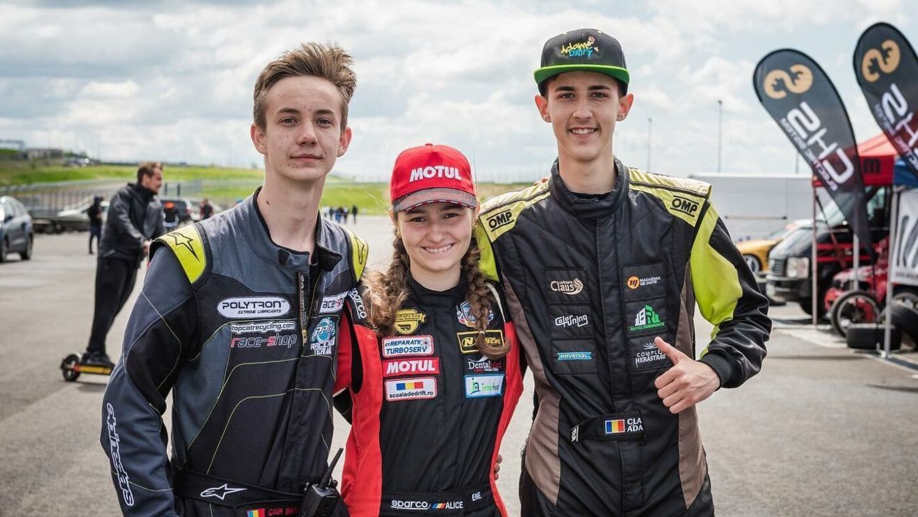 Juniorii RoDrift, lecție de sportivitate și siguranță în trafic: spectacol inedit pentru spectatori