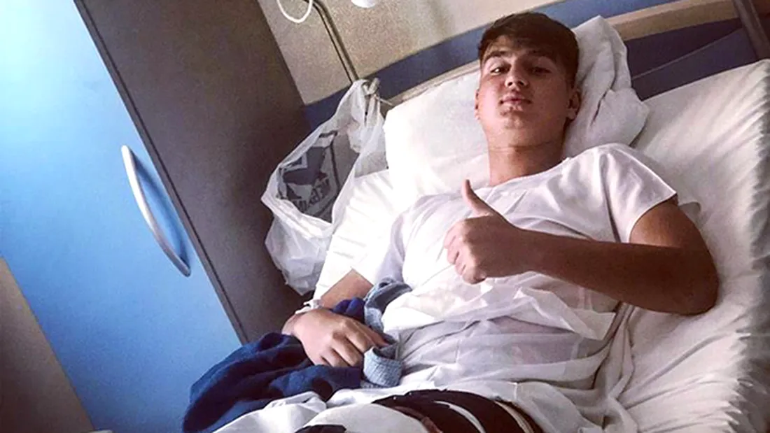 Mesajul lui Doru Dumitrescu de pe patul de spital!** Mijlocașul Universității Cluj a fost operat după accidentarea gravă suferită la genunchi